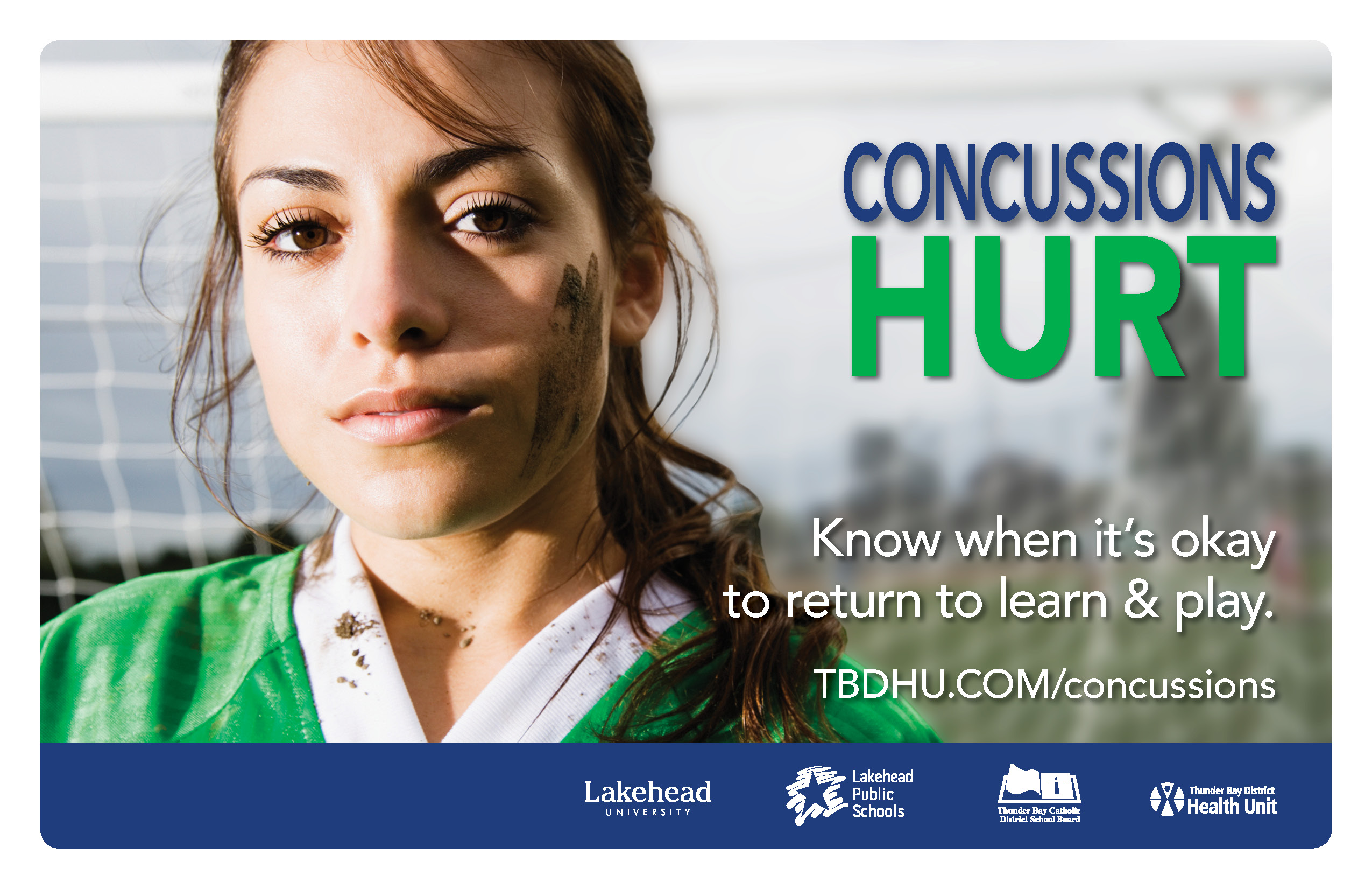 Concussions Hurt - teenage female soccer player