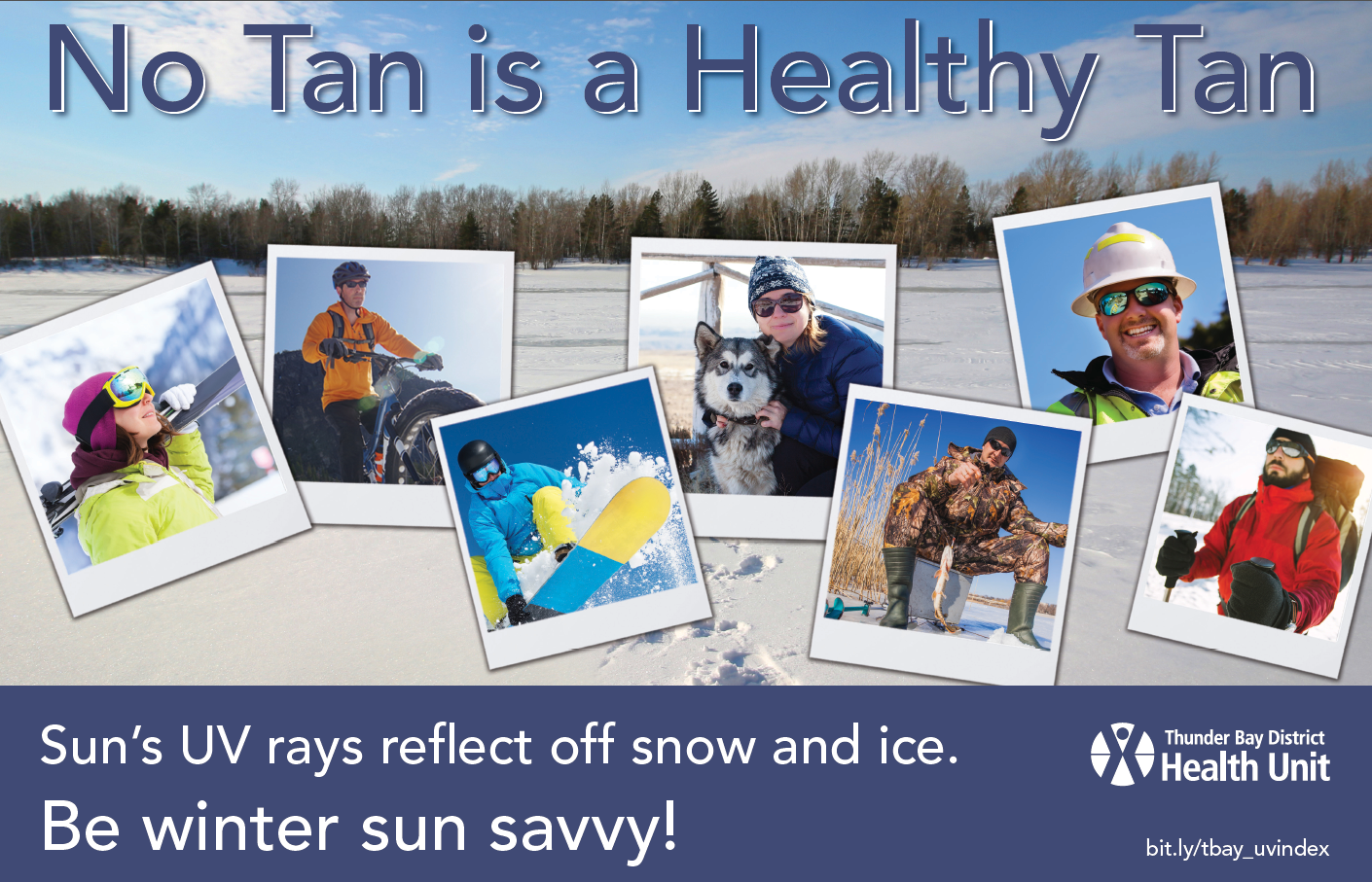 No Tan is a Healthy Tan - Winter Poster