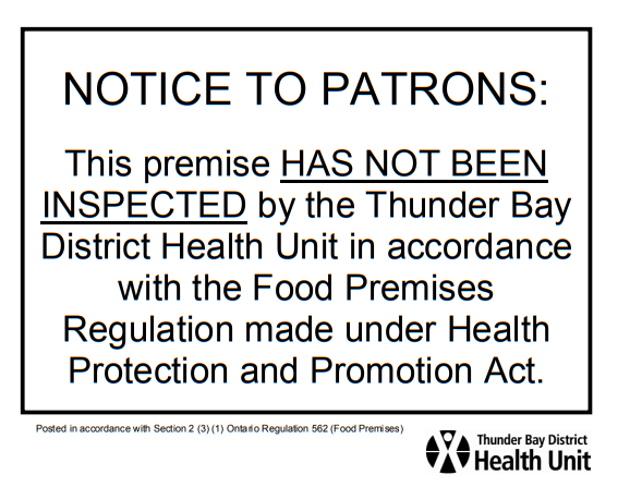 Notice to Patrons Poster