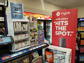 Vype Marketing in Convenience Store