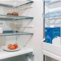 an empty fridge