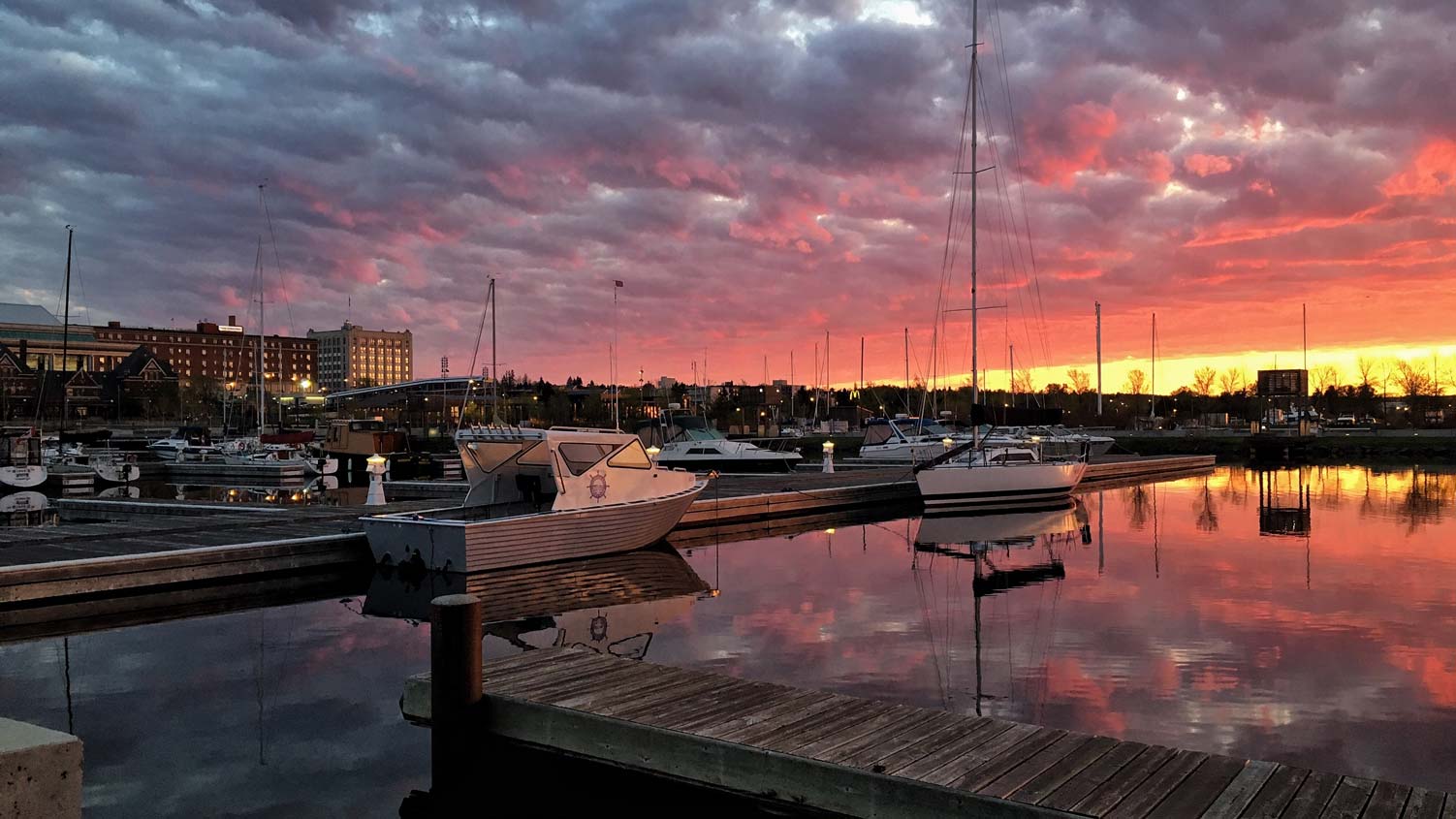 marina sunset