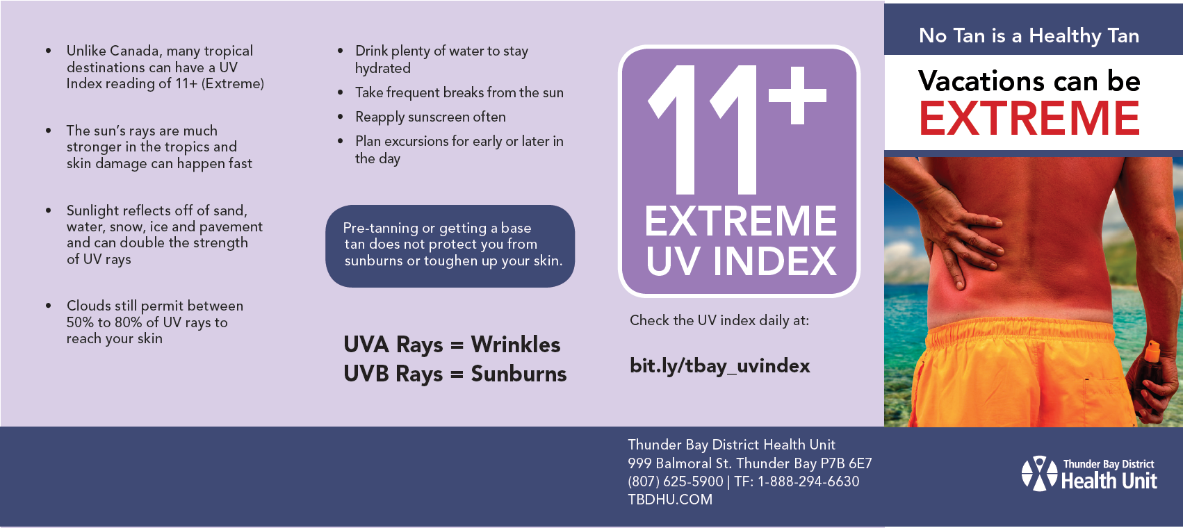 Extreme UV Index Wallet Brochure