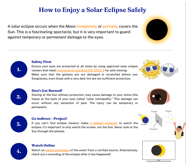 Solar Eclipse safety tips