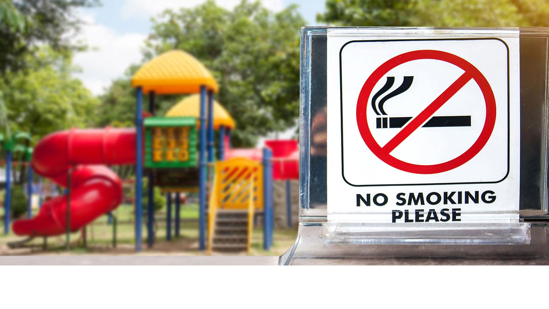 No Smoking Sign at Park