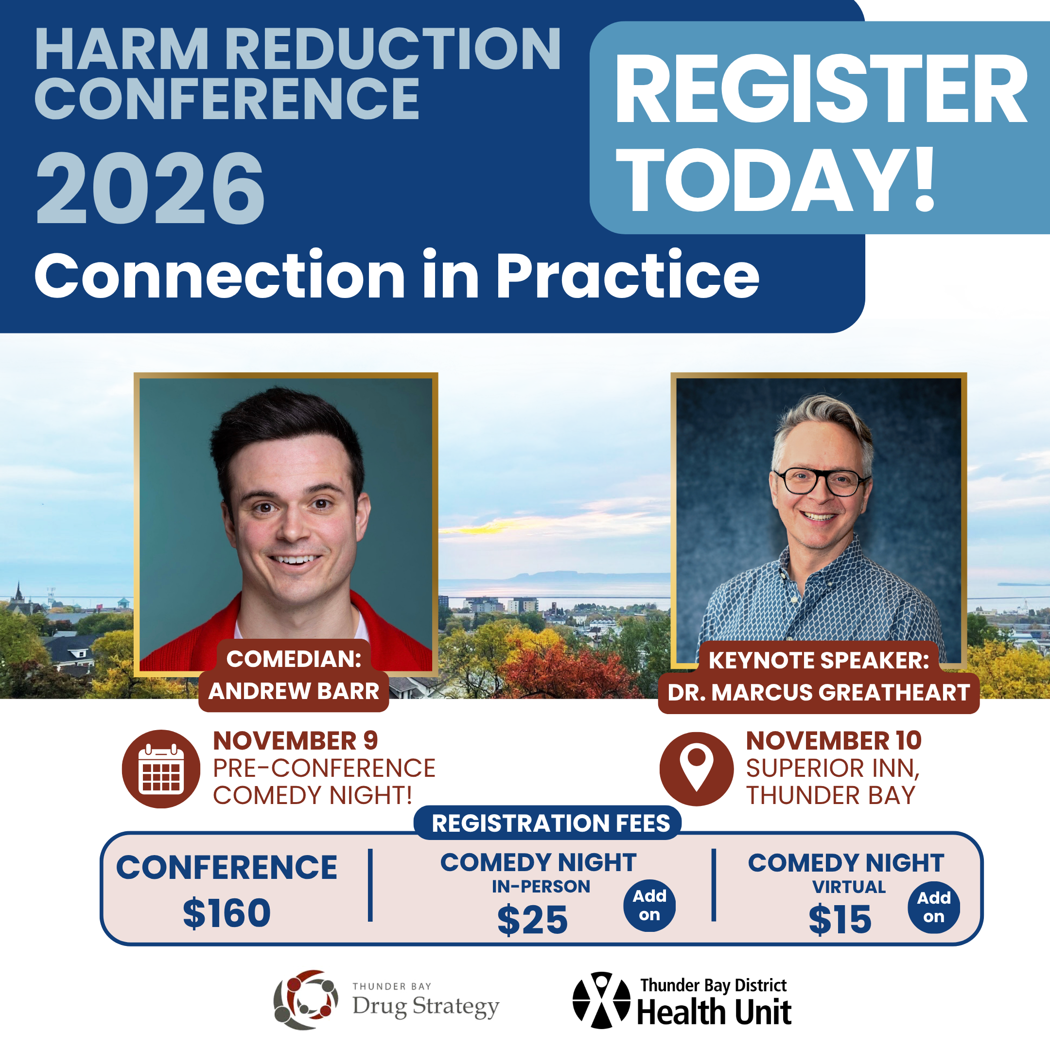 registration flyer for 2026 Harm Reduction Conference