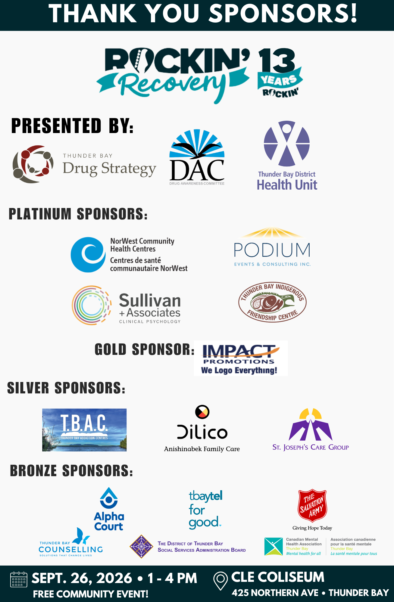 2026 recovery sponsors