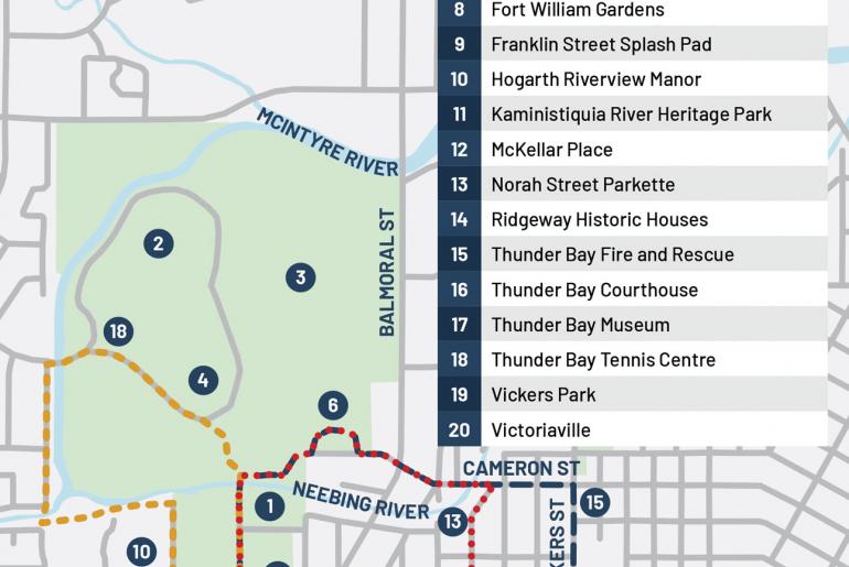 Walking Routes in Thunder Bay