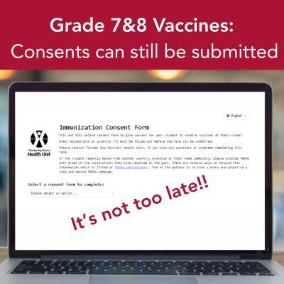 grade 7/8 vaccine consent