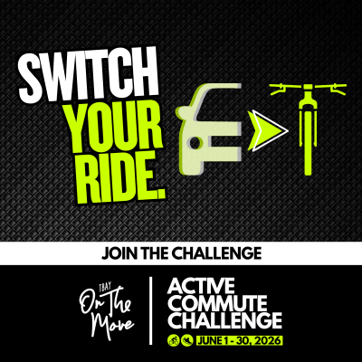 image of car and an arrow pointing to a bike