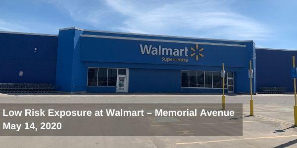 Low Risk Exposure at Walmart – Memorial Avenue, Thunder Bay
