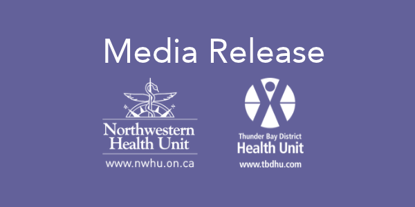 joint media release from NWHU and TBDHU