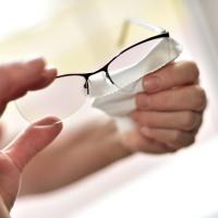 Wiping eyeglasses