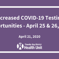 Increased COVID-19 Testing Opportunities April 25 & 26