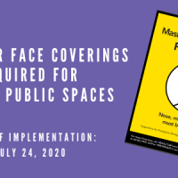 Masks or Face Coverings required for Indoor Public Spaces