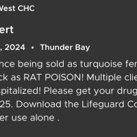 toxic drug alert