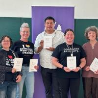 Parents Like Us spokespeople pose together